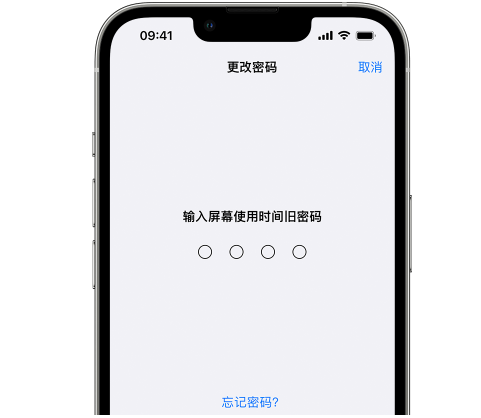 兴业iPhone屏幕维修分享iPhone屏幕使用时间密码忘记了怎么办 